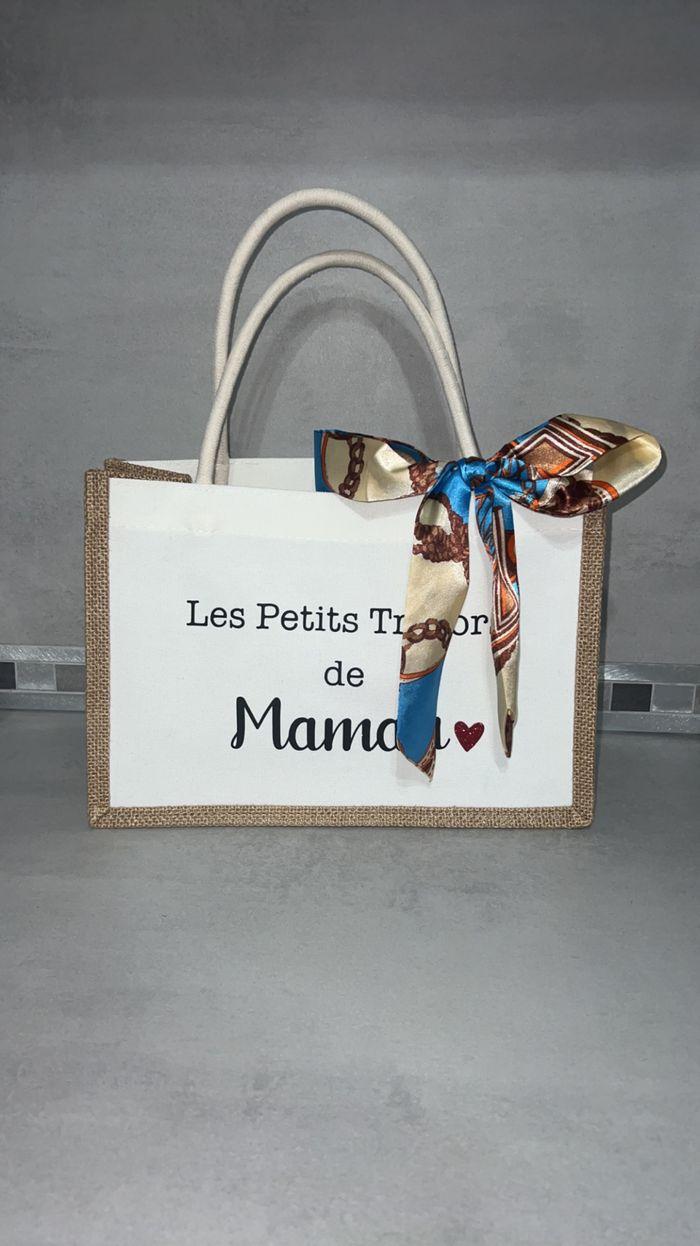 Sac cabas en toile de jute  personnalisé - photo numéro 3