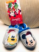 Chaussons fourrés premier Noël Disney : Mickey et Pluto