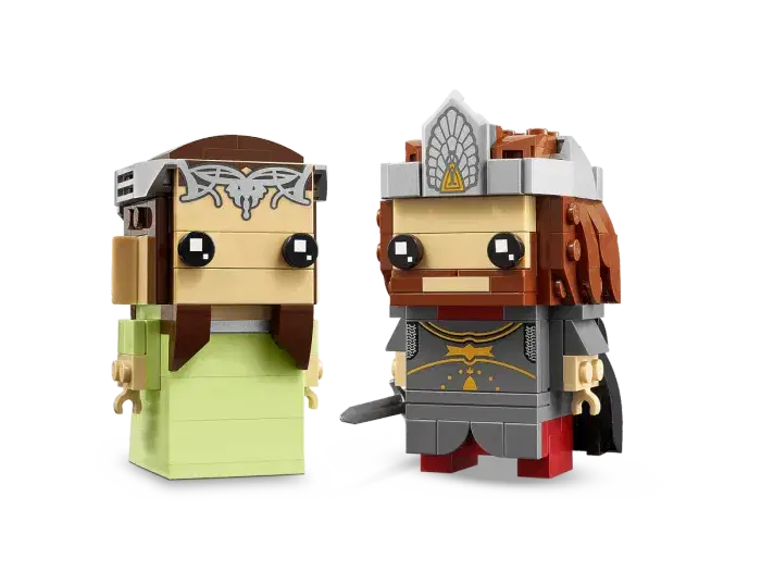 LEGO 40632 NEUF & SCELLÉ 👑 "BrickHeadz Aragorn et Arwen" Le seigneur des anneaux - Lord of the Ring - photo numéro 3