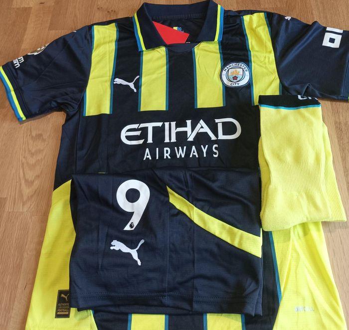 Maillot Haaland Manchester City taille 10 ans modèle 2025 extérieur - photo numéro 2