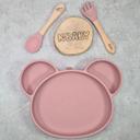 Set repas personnalisé, assiette bébé couvert bébé personnalisé, coffret repas