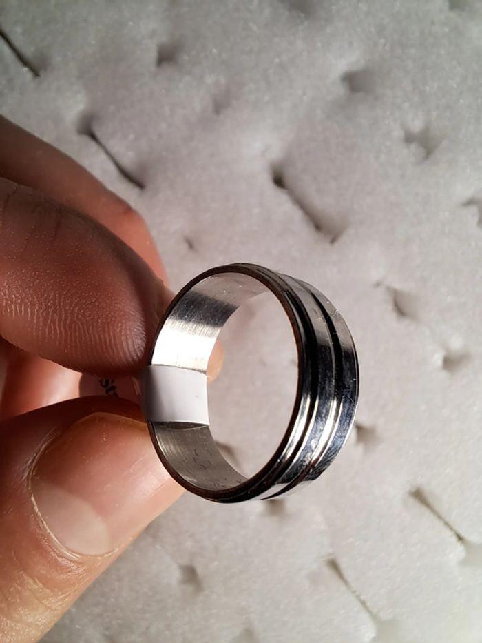 Bague acier inoxydable argentée - photo numéro 1