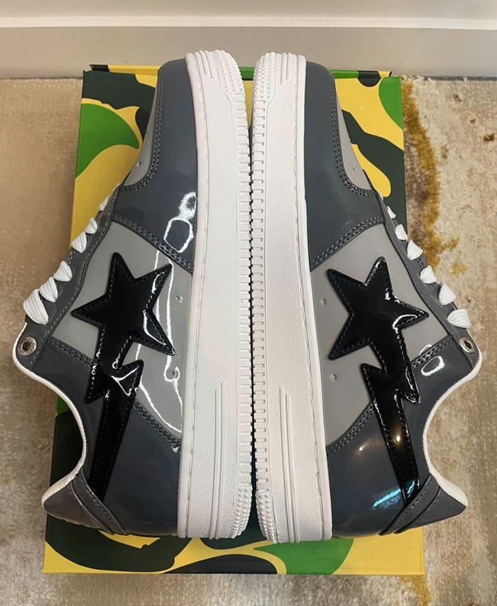 Baskets basses A Bathing Ape Bape Sta Low Enlarged M2 gris et noir - photo numéro 13