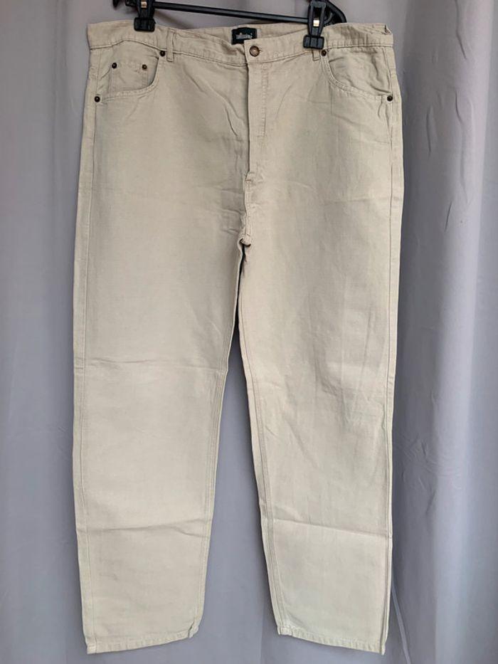 Pantalon homme écru Taillissime taille 54 - photo numéro 1