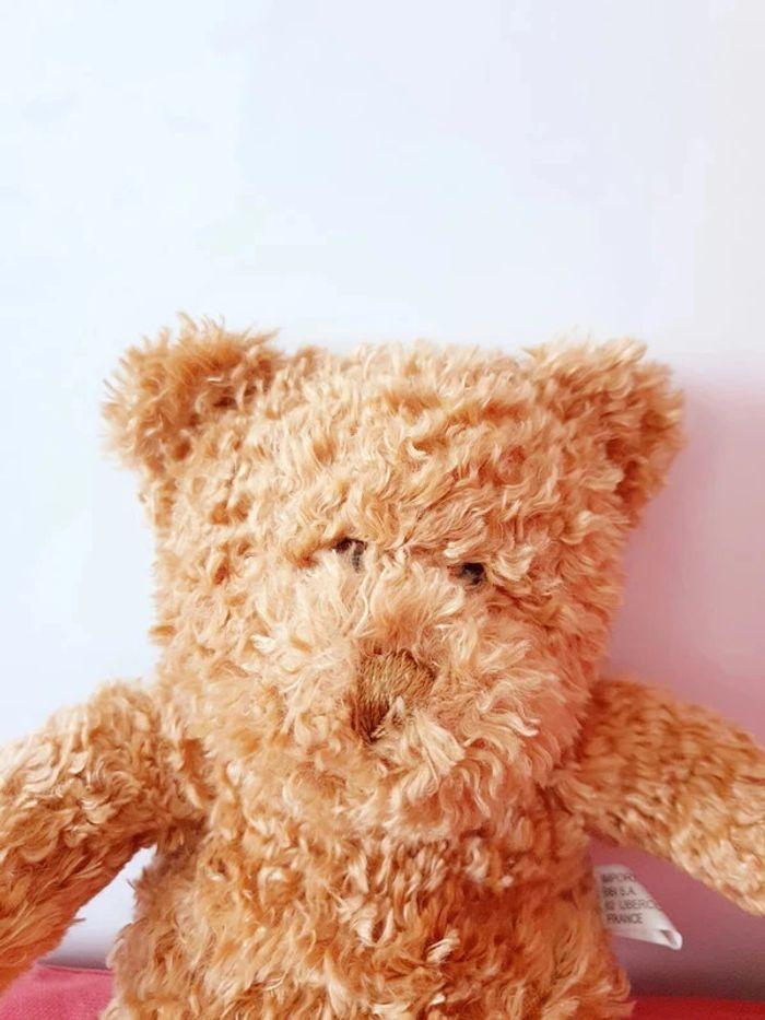 Ours en peluche doudou teddy bear pelage doré marron miel - photo numéro 3