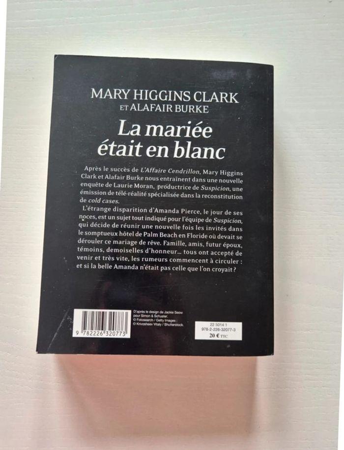 Livre la mariée était en blanc 💕 Mary Higgings Clark neuf 20e - photo numéro 3