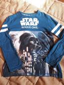 Tee shirt manches longues Star wars marque C&A taille 10 ans