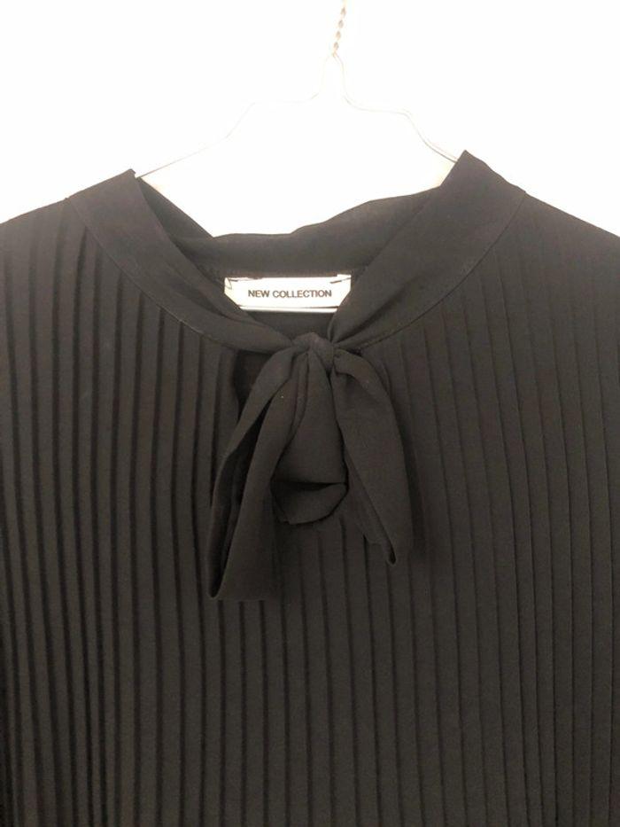 Blouse fluide plissée taille unique noir - photo numéro 2