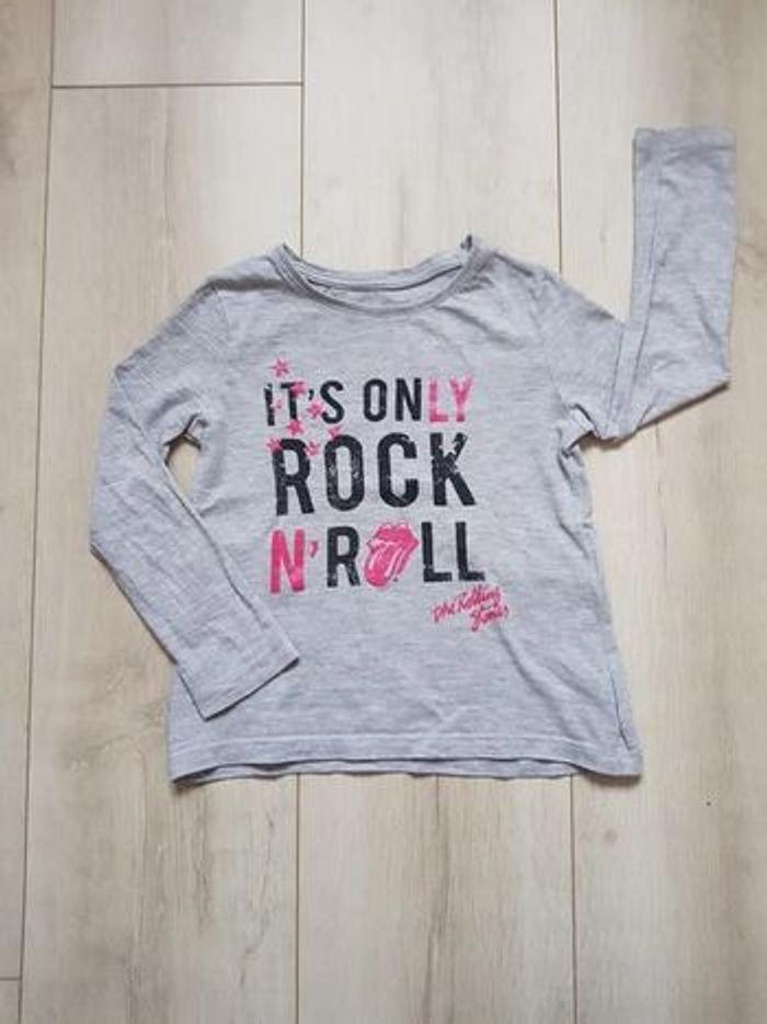 T-Shirt ML gris fille - 4 ans - The Rolling Stone