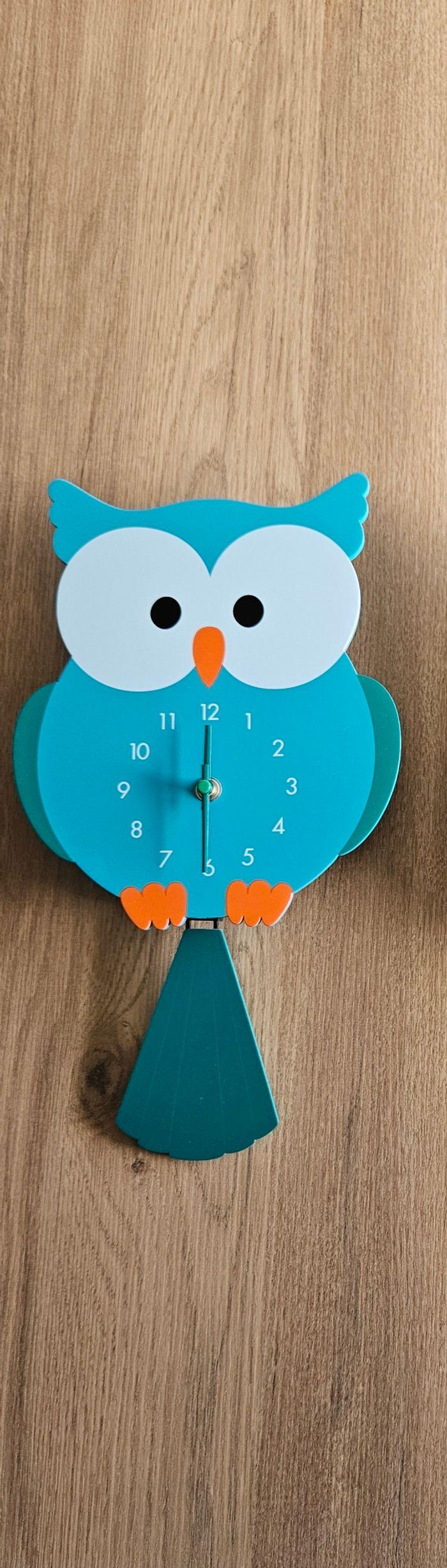 Horloge bois Hibou Pylones - photo numéro 3