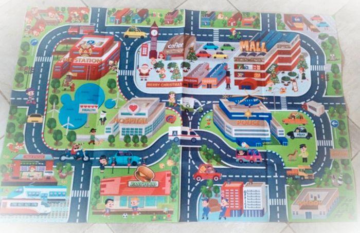 Tapis jeu circuit garage petite voiture miniature feutrine dream mat 120 x 80  small car - photo numéro 9