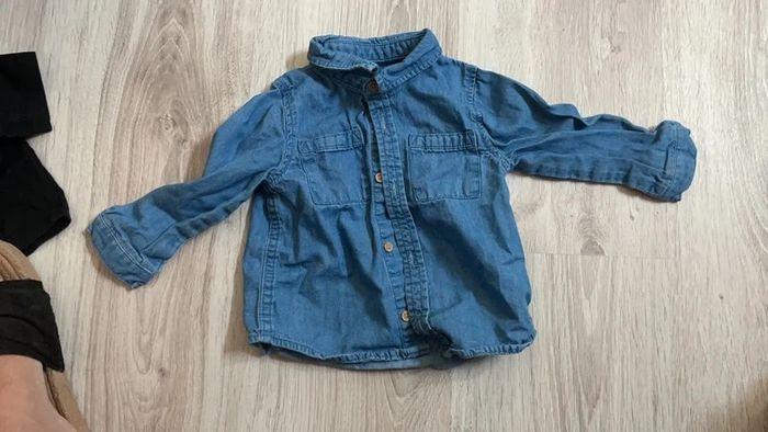 Chemise en jean 12 mois neuve - photo numéro 1