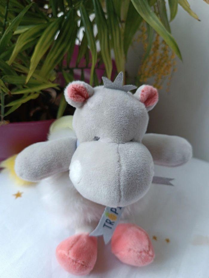 Peluche plush doudou Teddy small a349026 compagnie tropi'cool tropicool hippopotame Hippopotamus - photo numéro 2