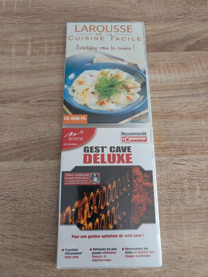 Lot de 2 Cd rom pc Larousse de la cuisine facile et C'est cave deluxe - photo numéro 1