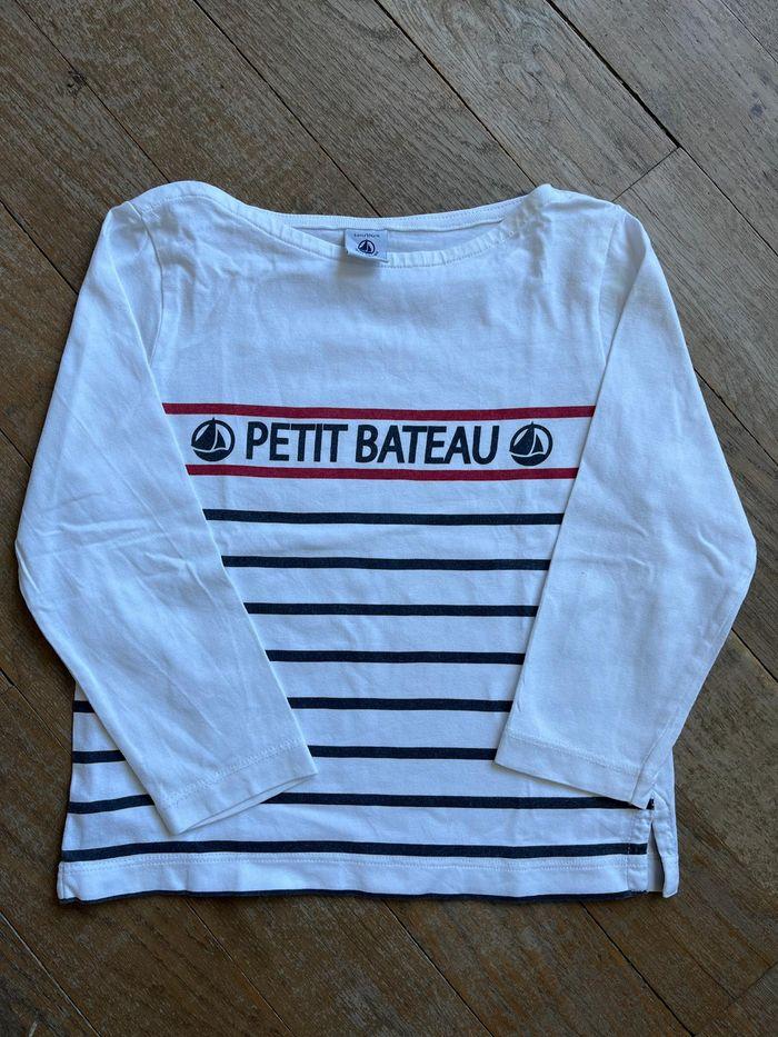 Tee-shirt rayé Petit Bateau 4 ans - photo numéro 1