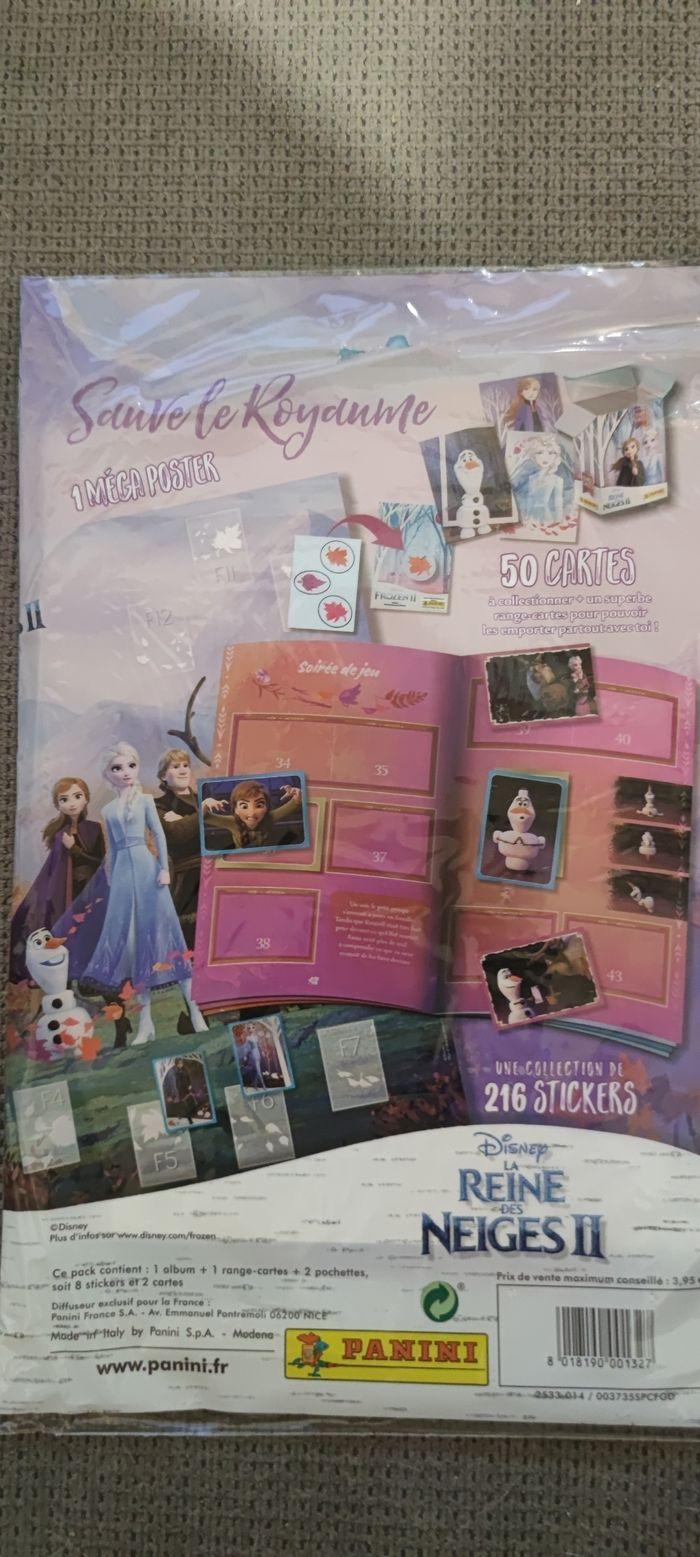 Coffret album et stickers panini la reine des neiges et pochette scellés - photo numéro 5