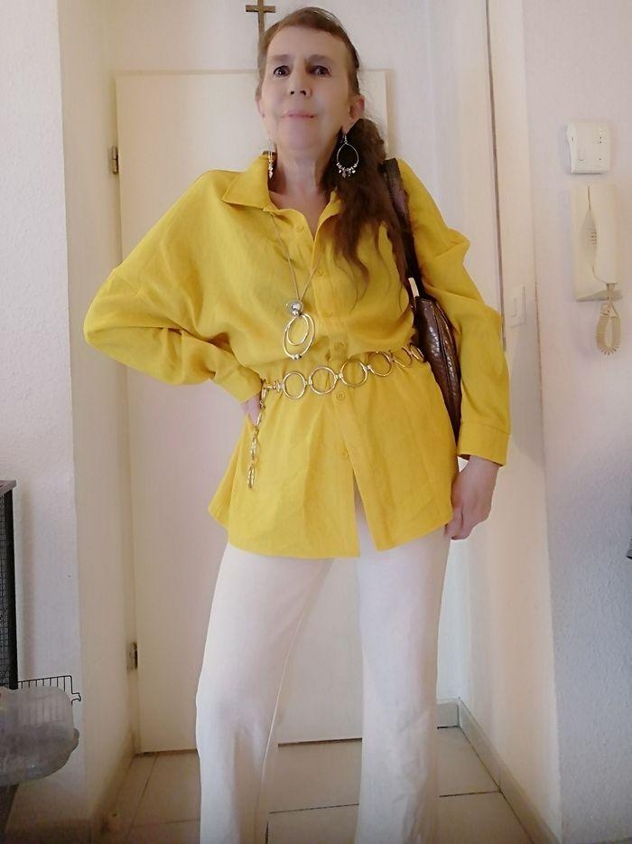 Chemise Oversize Jaune Soleil ☀ - photo numéro 1