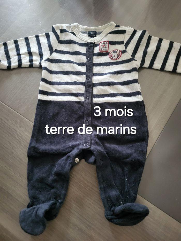 Lot 8 pyjamas babygros garçon 3 mois - photo numéro 2