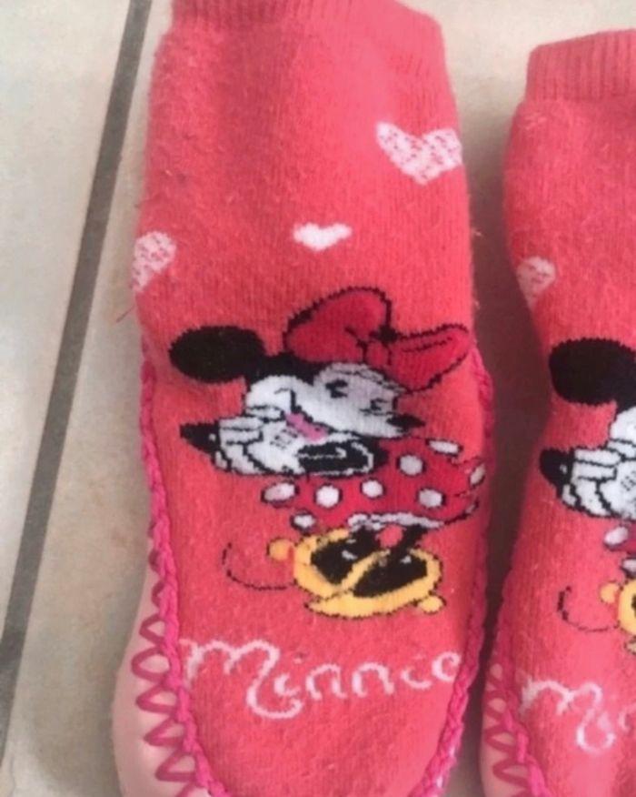 Chaussons chaussettes minnie Disney t21-22 - photo numéro 5