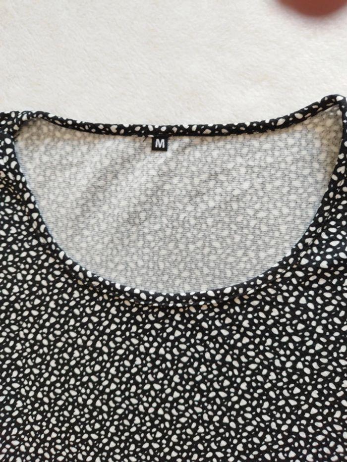 Robe courte femme a pois taille m avec ceinture a la taille - photo numéro 5