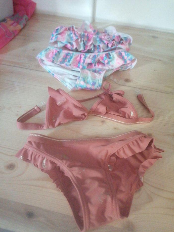 Lot maillot de bain fille + paréo - photo numéro 2