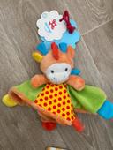 Doudou girafe Nicotoy neuf