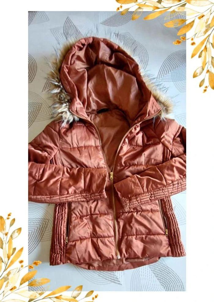 Joli blouson hiver avec capuche femme taille 34 - photo numéro 3