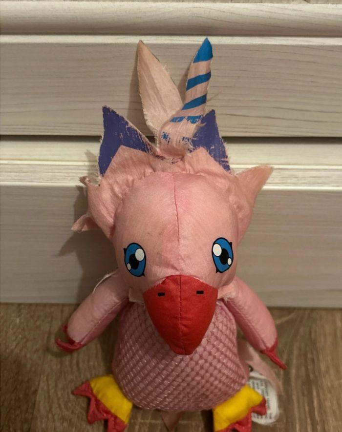 Peluche/Plush Biyomon Digimon en tissu, bon état général, quelques traces d’usure - photo numéro 2