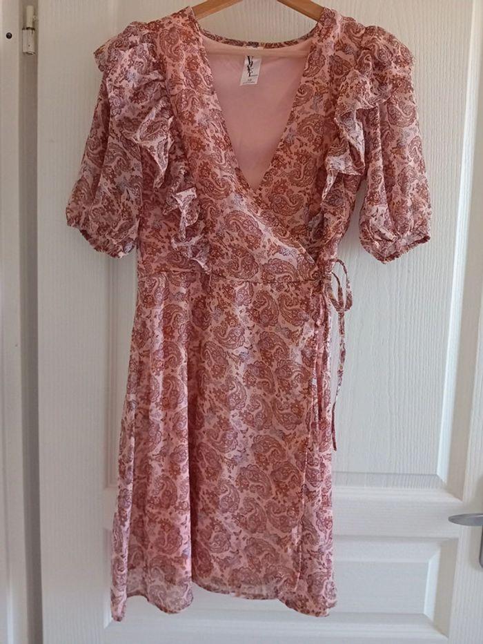 Robe cache coeur rose à motif M/38 - photo numéro 1