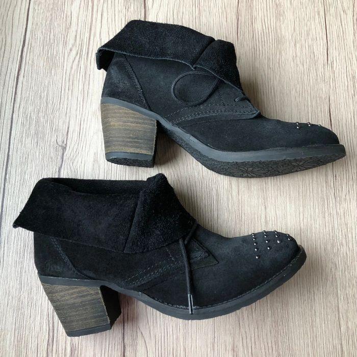 Bottines 👢 Retournables 🖤 Daim - photo numéro 4