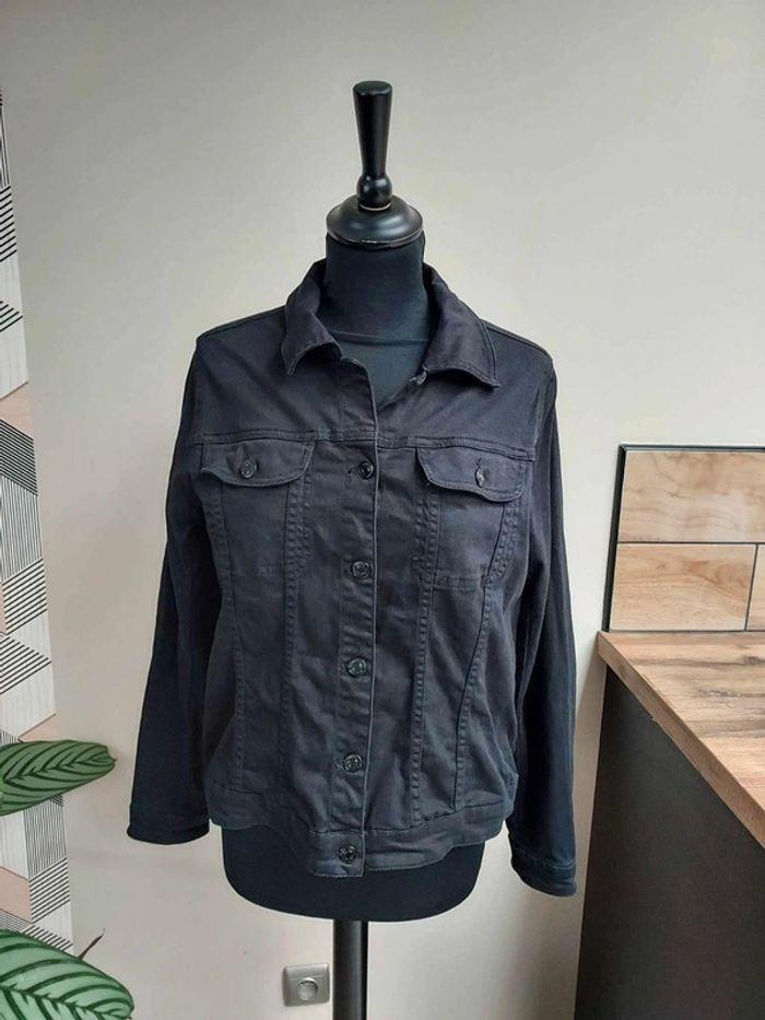 Veste en jean noire Tex taille 44 - photo numéro 1