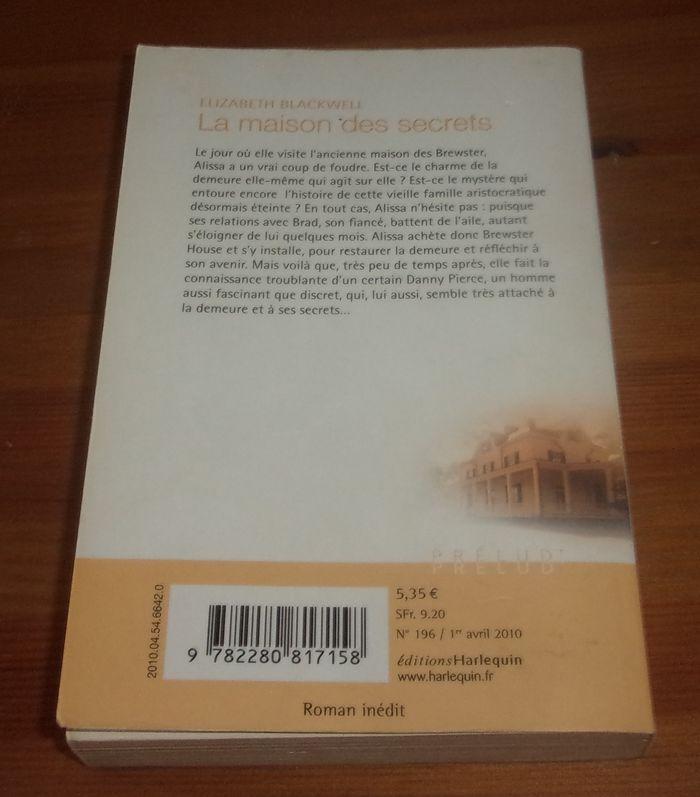 Roman La maison des secrets prelud' 196 - photo numéro 2