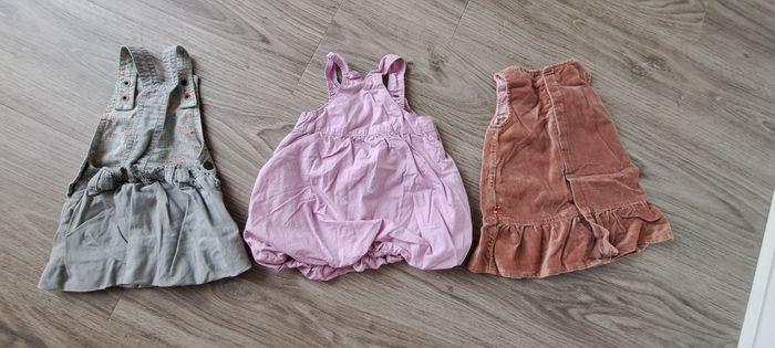 Lot de 3 robes 3 mois fille pas de tâches pas de trous toute pression ont été vérifiée - photo numéro 2