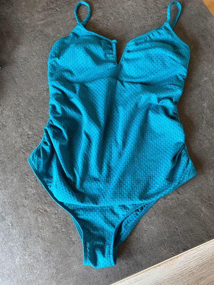 Maillot de bain de grossesse (bleu/vert) - photo numéro 1