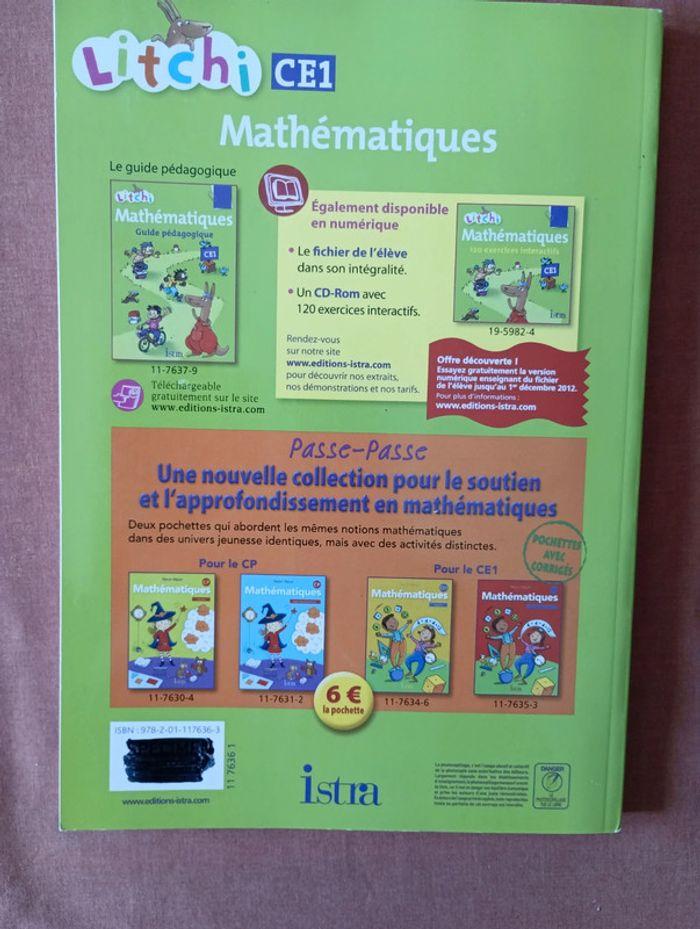 Litchi mathématiques CE1 fichier de l'élève - photo numéro 2