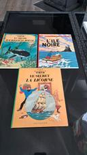 3 BD Les Aventures de Tintin Hervé Casterman