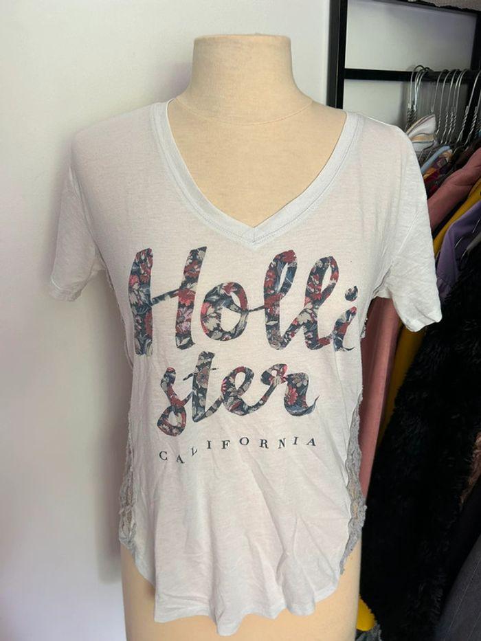 Teeshirt blanc Hollister - photo numéro 1