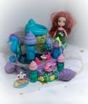 Bluebird Polly pocket Ariel petite sirène mermaid Disney bubble fantaisie eau collector bulle