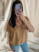 T-shirt blouse beige