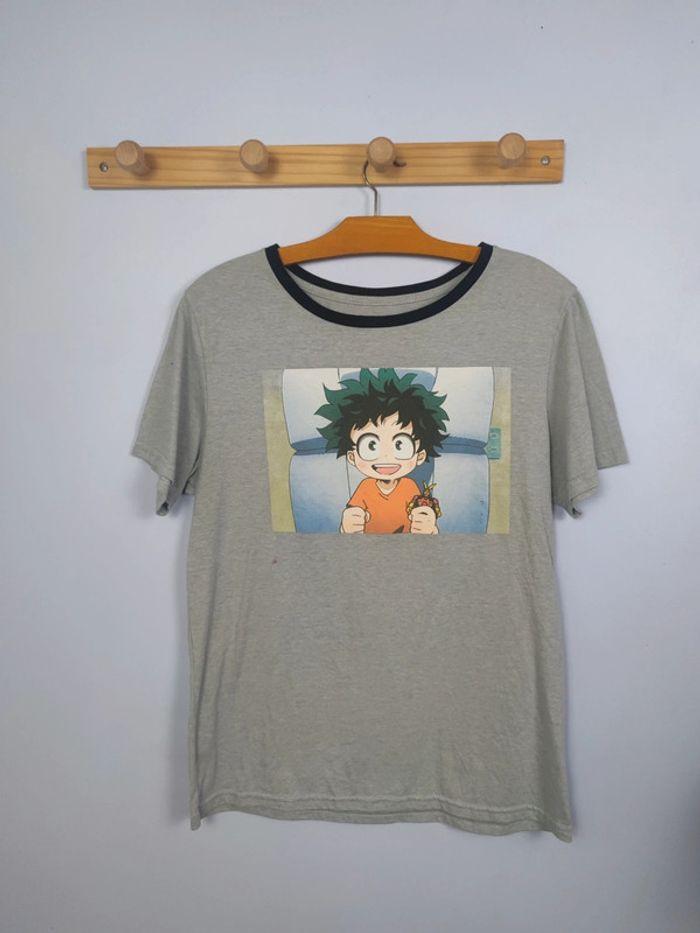 T-shirt Licence My Hero Academia Vintage Gris Taille M Homme - photo numéro 1