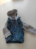 Veste jeans capuche