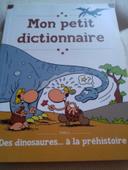 Mon petit dictionnaire des dinosaures a la préhistoire