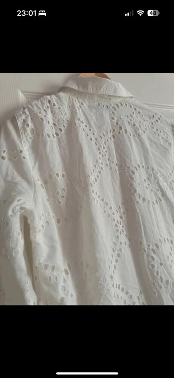 Robe longue blanche broderie anglaise - photo numéro 6