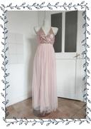 Jolie robe rose à paillettes (taille S)