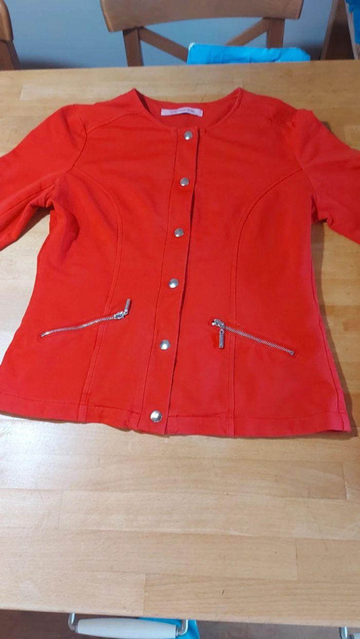 Veste rouge Fornarina S 95%coton 5%elastane - photo numéro 11