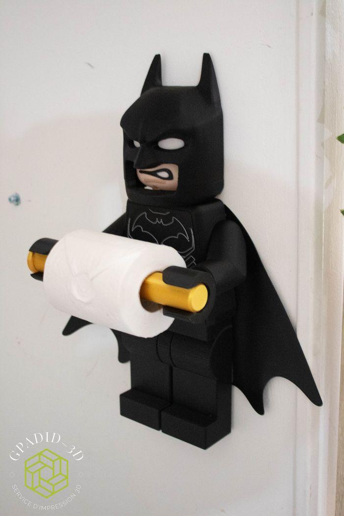 Dévidoir de papier toilette ou simple décoration murale dans un style Lego - photo numéro 8