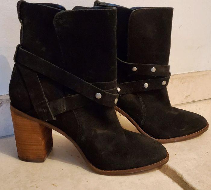 Bottes Taille 40 San Marina en Cuir Noir - Talon 8.5 cm, Stabilité et Confort Exceptionnels - photo numéro 1