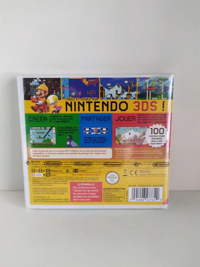 Super Mario maker Nintendo 3DS/2DS neuf - photo numéro 2