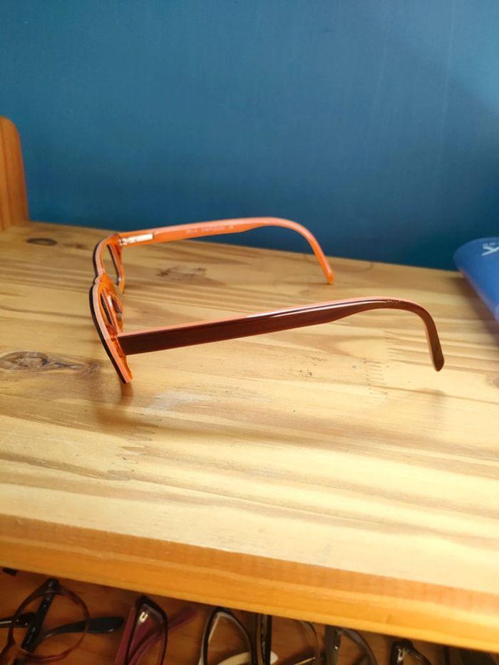 Lunettes Afflelou orange monture en plastique forme rectangle - photo numéro 4