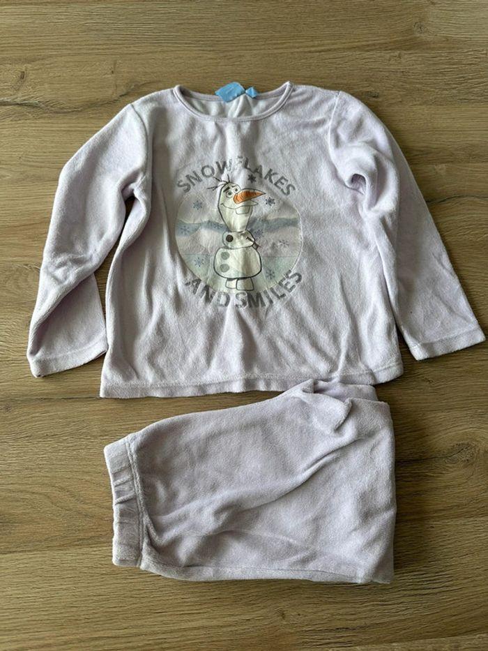 Pyjama velour 2/3 ans Olaf reine des neiges Disney - photo numéro 1